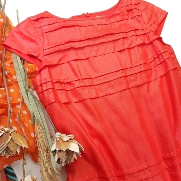 Jessica Simpson Orange Sheath Dress sz 10 - Picture 2 of 16